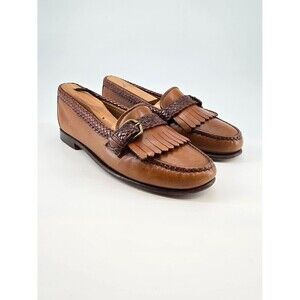 Womens Allen Edmonds Meghan Brown Moccasin Loafers Vintage 1980s